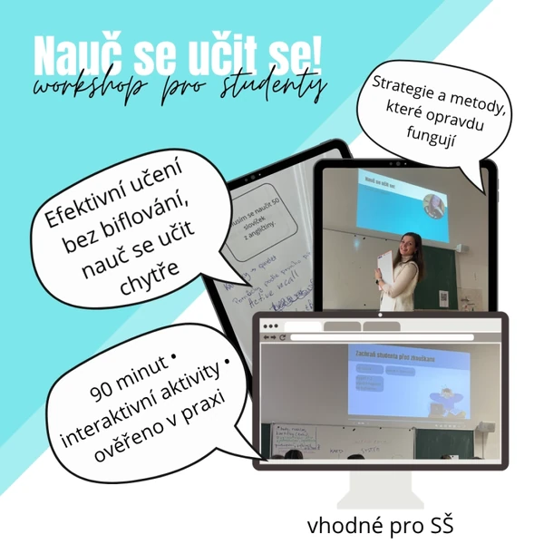 Nauč se učit se: workshop pro studenty (vhodné pro SŠ)