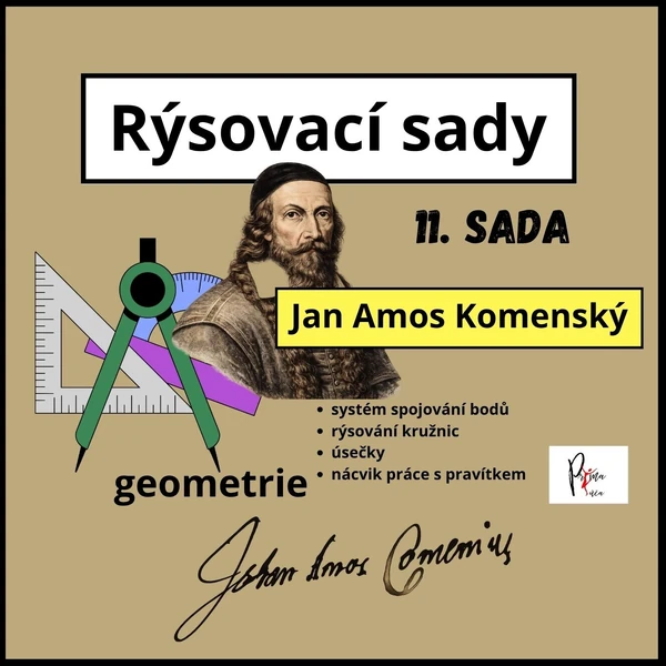 JAN AMOS KOMENSKÝ - RÝSOVÁNÍ - SLOVNÍ ÚLOHY - RÝSOVACÍ SADA č. 11