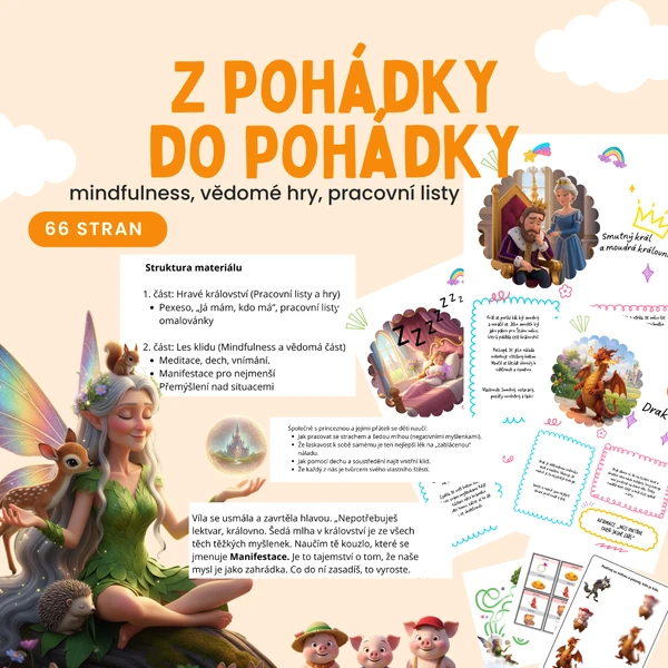 Z pohádky do pohádky - vědomé hry, mindfulness, pracovní listy, emoce