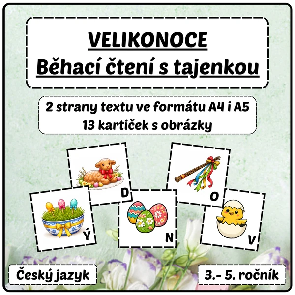 Velikonoce - Běhací čtení s tajenkou