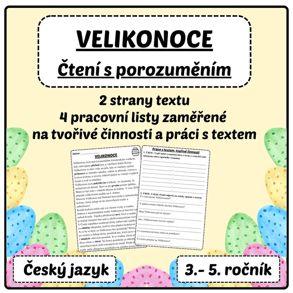 Velikonoce - čtení s porozuměním