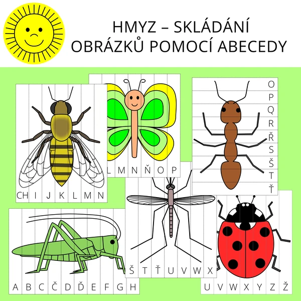 HMYZ – SKLÁDÁNÍ OBRÁZKŮ POMOCÍ ABECEDY
