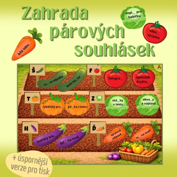 Zahrada párových souhlásek