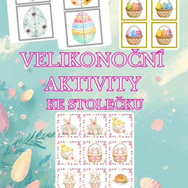 🐣 Velikonoční aktivity ke stolečku 🐣