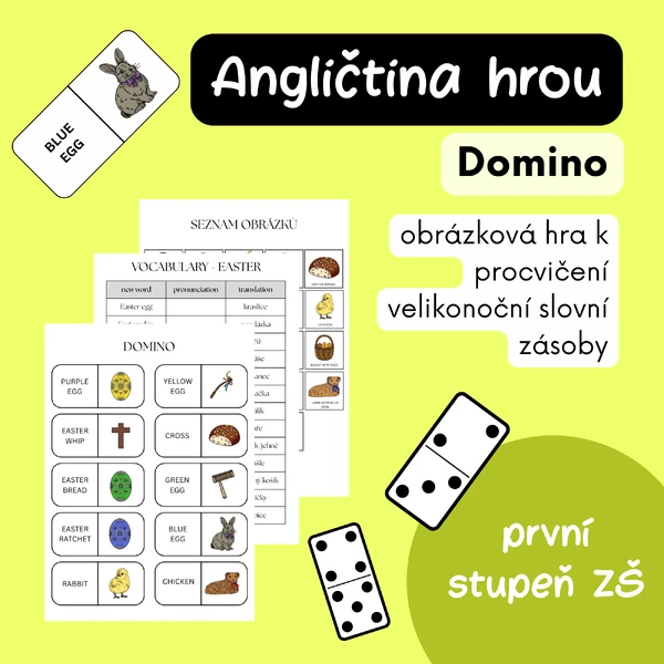 Velikonoce v angličtině - Easter - Domino