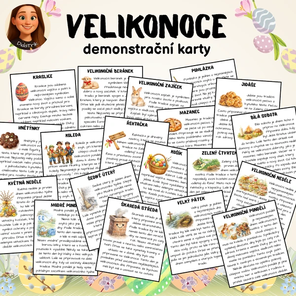 Velikonoce - demonstrační karty