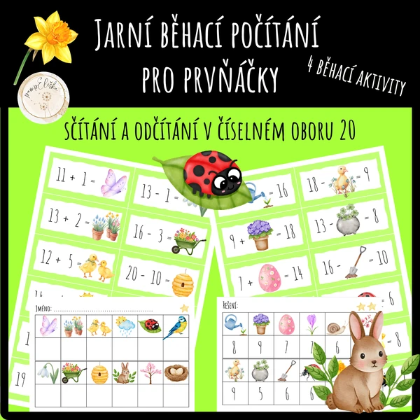 Jarní běhací počítání pro prvňáčky