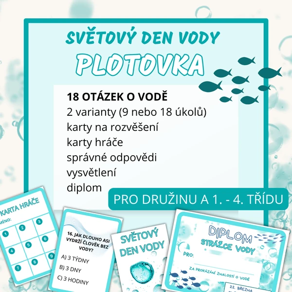 Světový den vody - plotovka