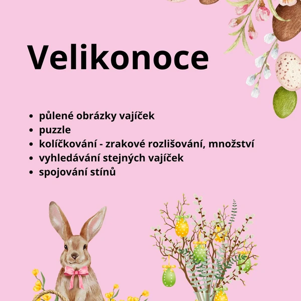 Velikonoční materiál na stolečky