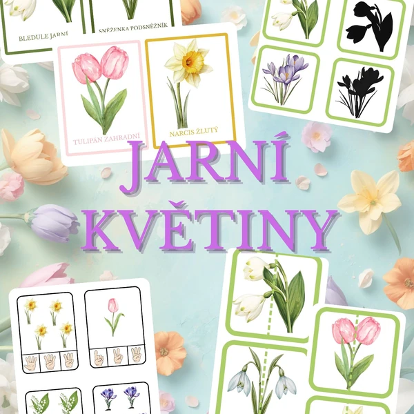 🌸🌷 JARNÍ KVĚTINY - soubor plný barev, objevování a hravého učení 🌼🌿