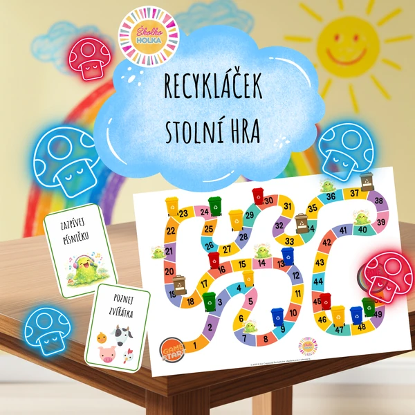 Recykláček - desková hra (Den Země, Ekologie)