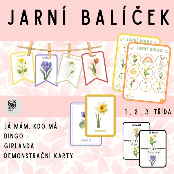 Jarní květiny - soubor her pro děti