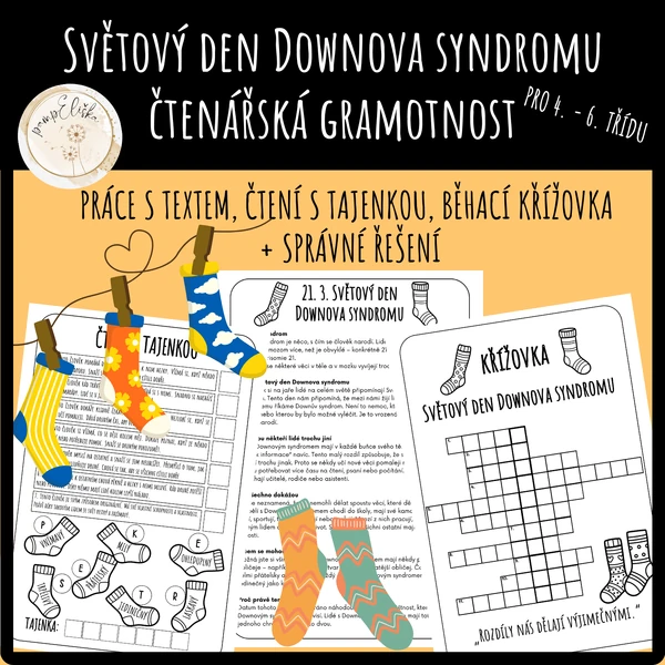 Světový den Downova syndromu - čtenářská gramotnost 
