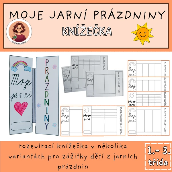 Rozevírací knížka Moje jarní prázdniny