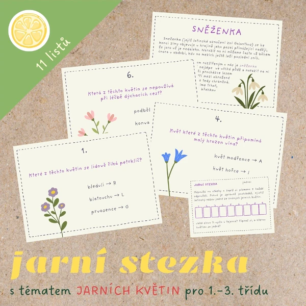 JARNÍ STEZKA - jarní květiny