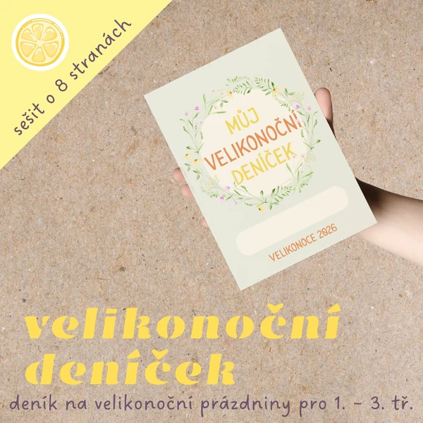 Velikonoční deník - sešit zážitků na velikonoční prázdniny