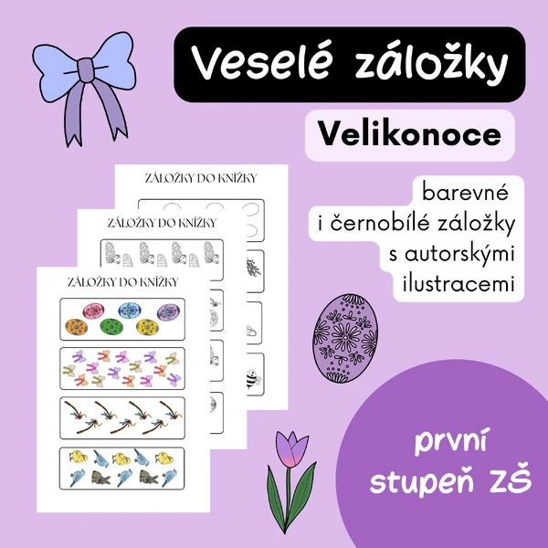 Jarní záložky do knížky