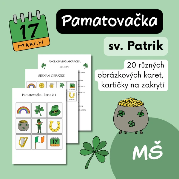 Den sv. Patrika - Pamatovačka - Pamatovák
