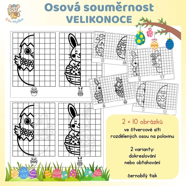 Osová souměrnost VELIKONOCE