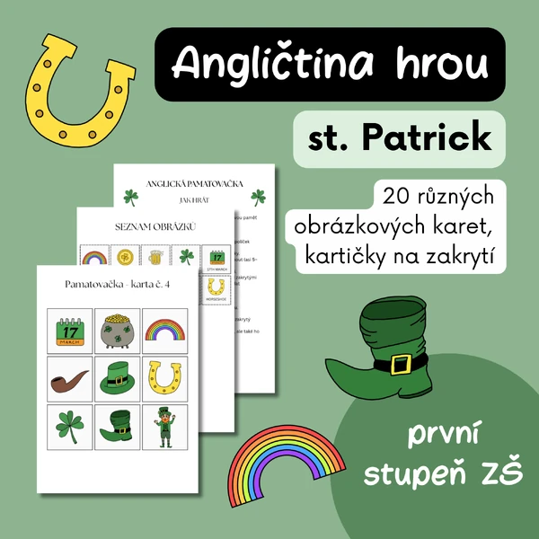 St. Patrick’s day - pamatovačka - pamatovák