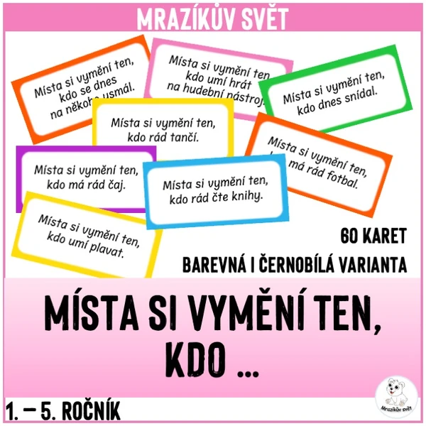 Místa si vymění ten, kdo ...