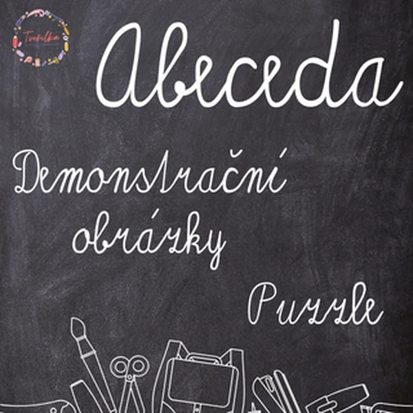 Abeceda – kartičky s obrázky, tiskacím i psacím písmem + puzzle