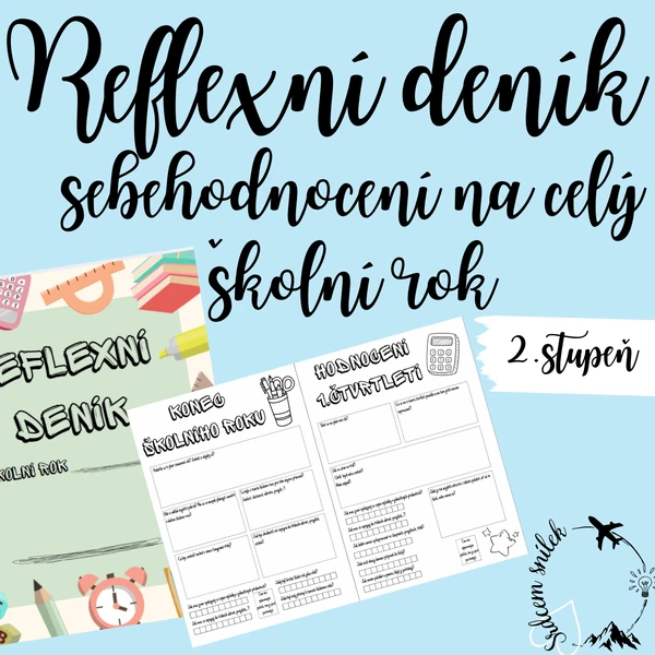Reflexní deník - sebehodnocení během celého školního roku