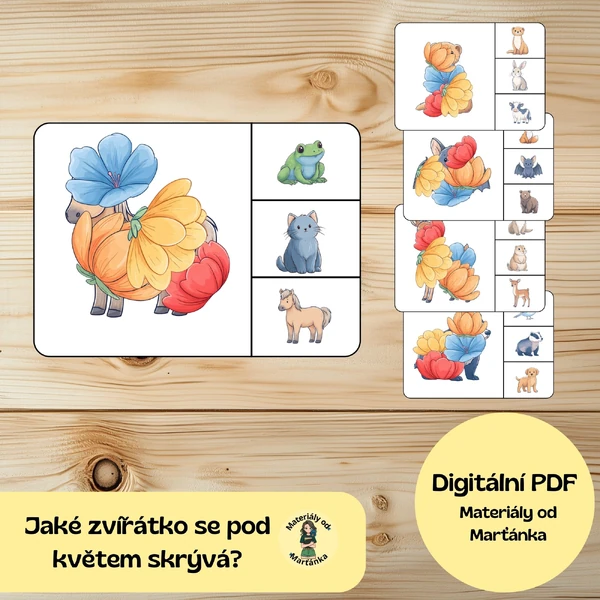 Jaké zvířátko se pod květem skrývá? 