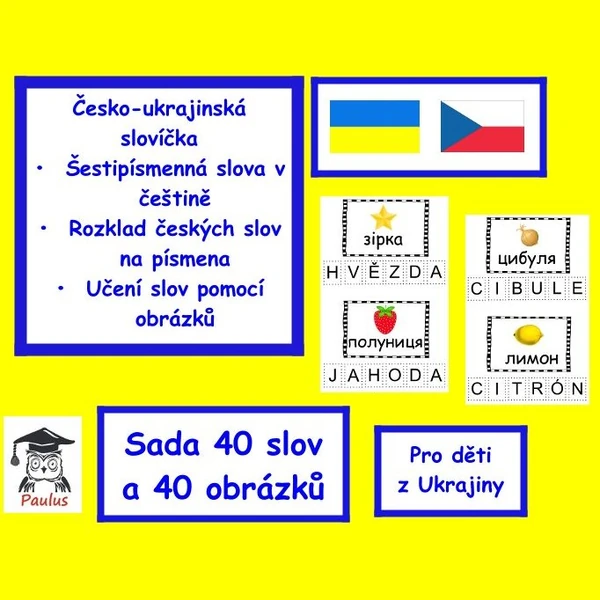Česko-ukrajinská slovíčka aneb šestipísmenná slova