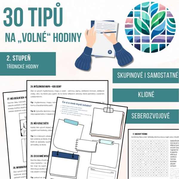 30 tipů pro „volné“ hodiny- aktivity a psychohygiena