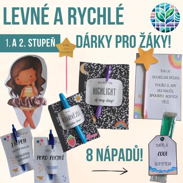 Levné a rychlé dárky pro žáky