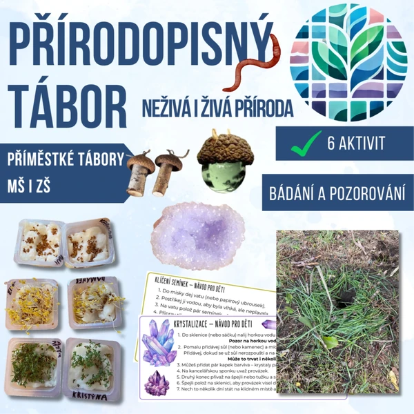 Přírodopisný tábor: Neživá i živá příroda, bádání a pozorování