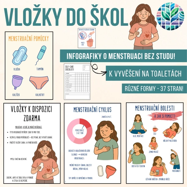 Vložky do škol - Infografika o menstruaci!
