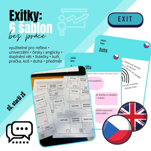 Exitky: univerzální reflektivní materiály (SŠ i 2. st. ZŠ)
