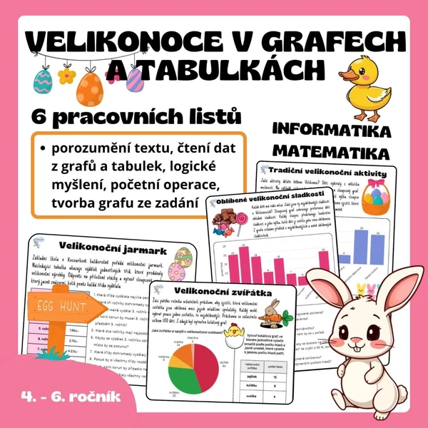 VELIKONOCE v grafech a tabulkách