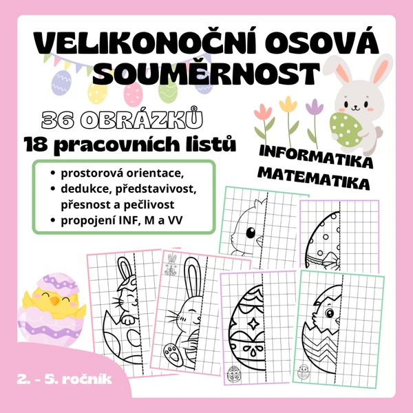 VELIKONOČNÍ osová souměrnost