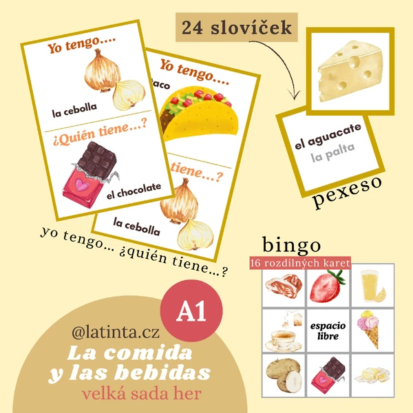 La comida y las bebidas - Velká sada her