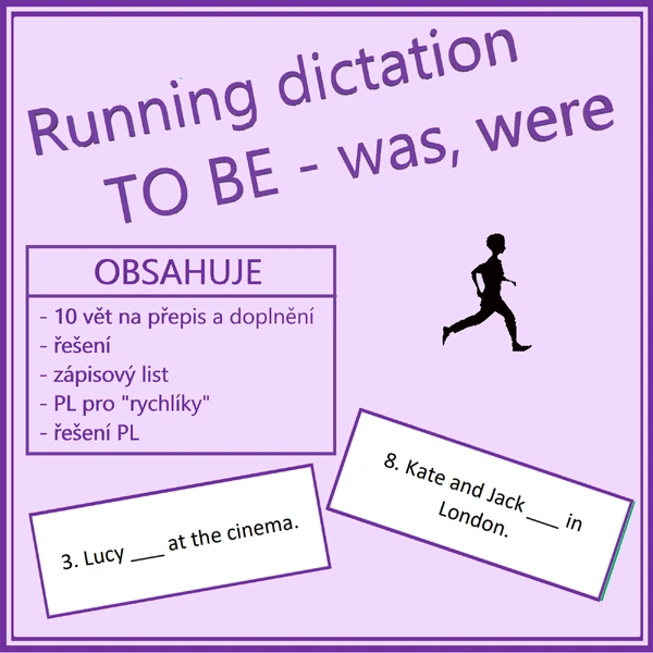 Running dictation (běhací diktát) - TO BE (was, were)