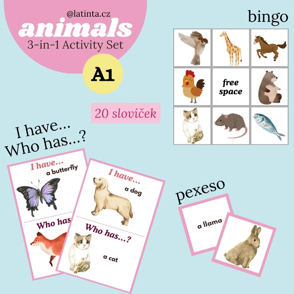 ANIMALS: 3-in-1 Activity Set