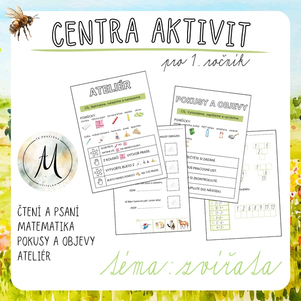 CENTRA AKTIVIT: hospodářská a domácí zvířata + jejich mláďata