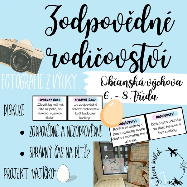 Zodpovědné rodičovství - rodičovství, péče o dítě