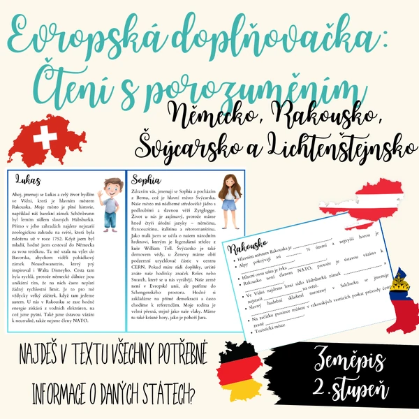 Evropská doplňovačka: Čtení s porozuměním / Německo, Rakousko, Švýcarsko,...