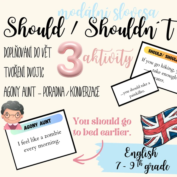 Modální slovesa - měl bys, neměl bys / Modal verbs - should, shouldn´t