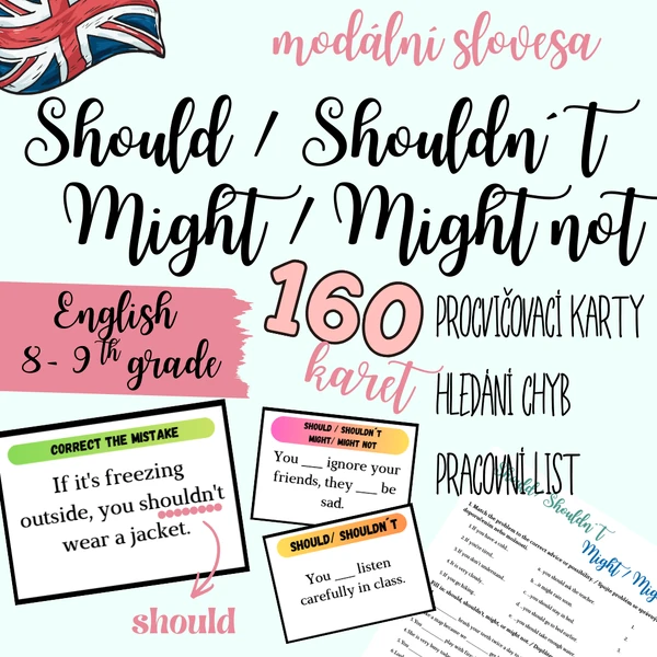 Modální detektivové: Should & Might / Modal verbs: Should & Might 