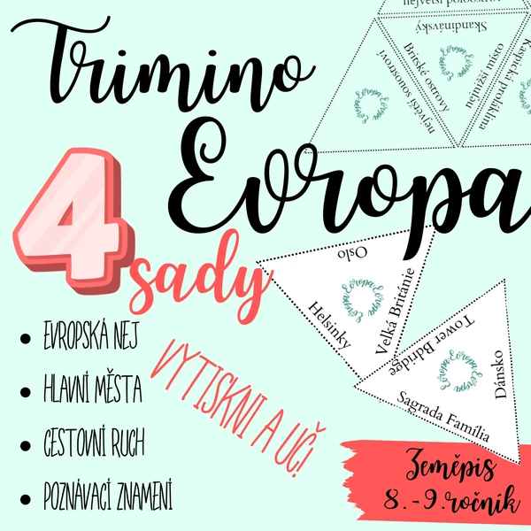 Trimino - Evropa / 4 sady 