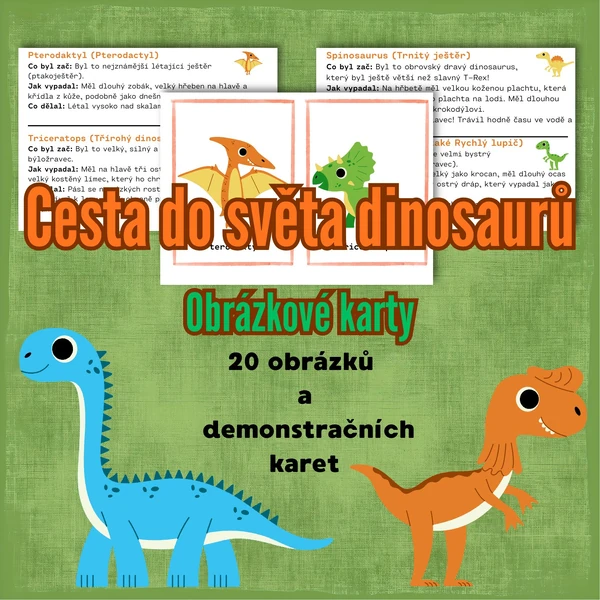 Cesta do světa dinosaurů – Demonstrační obrázky