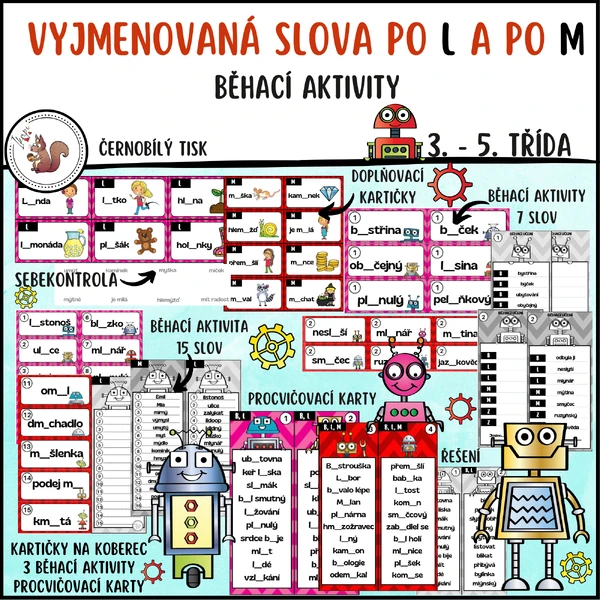 Vyjmenovaná slova po L a po M - běhací učení