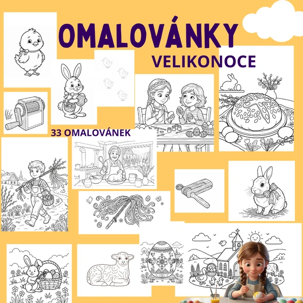 Omalovánky Velikonoce 