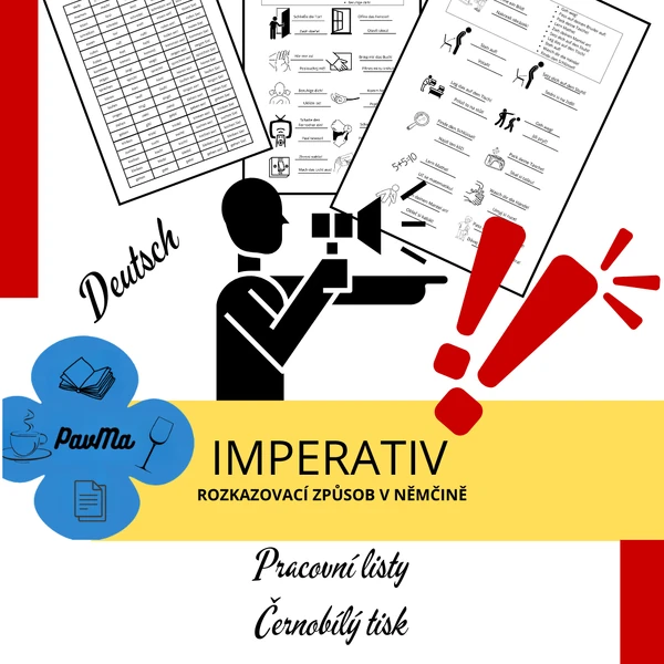DEUTSCH: Imperativ - rozkazovací způsob (pracovní listy s řešením)