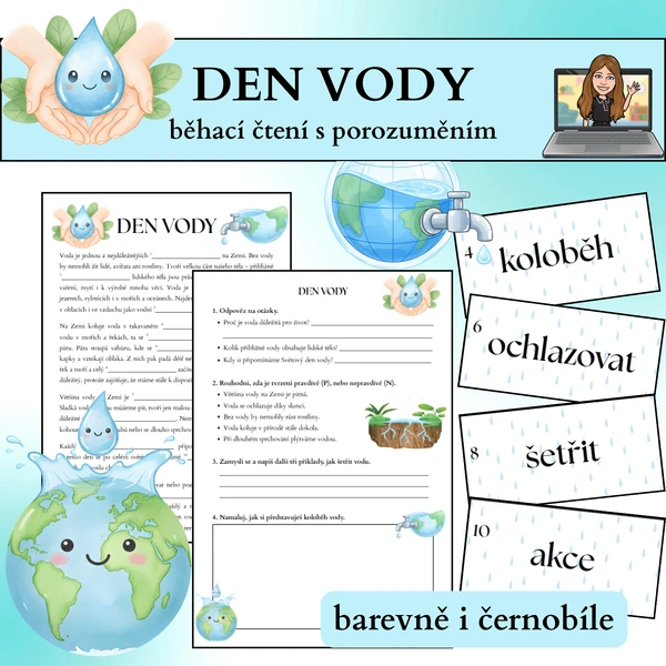 Den vody - běhací čtení s porozuměním